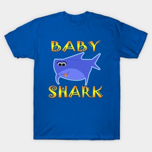 Funny Baby Shark Design T-Shirt